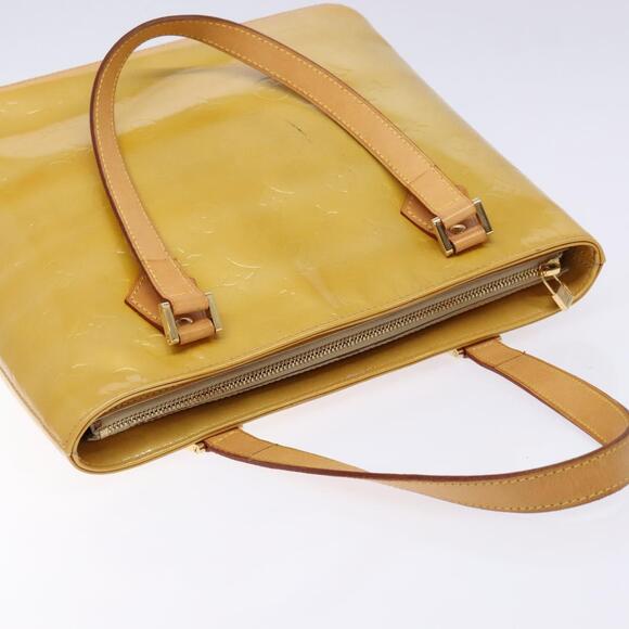 LOUIS VUITTON Monogram Vernis Houston Hand Bag Beige M91004 - Picture 6 of 13